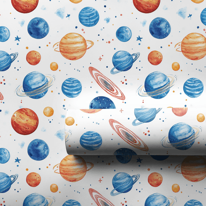 Starry Orbit - Wrapping Paper - Aspen & Arlo