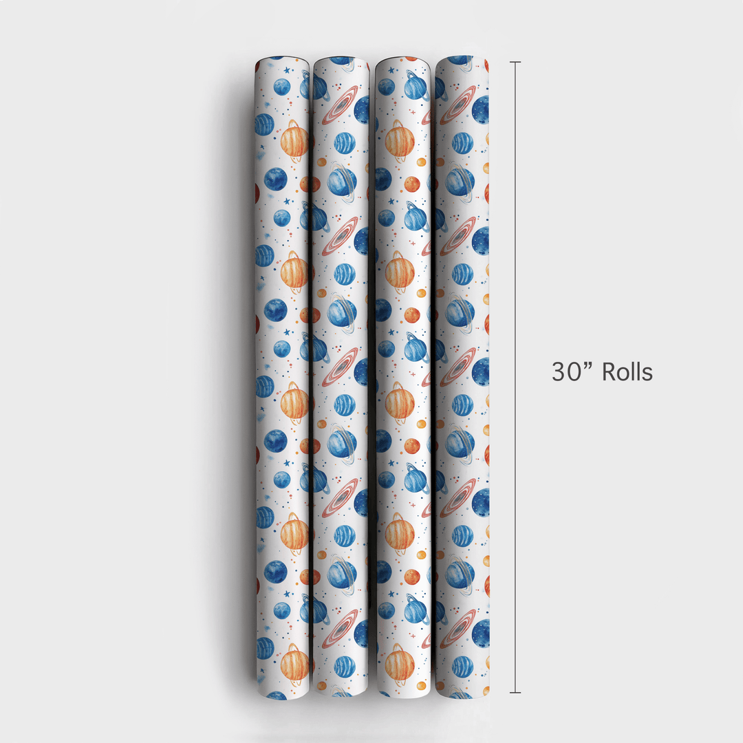 Starry Orbit - Wrapping Paper - Aspen & Arlo