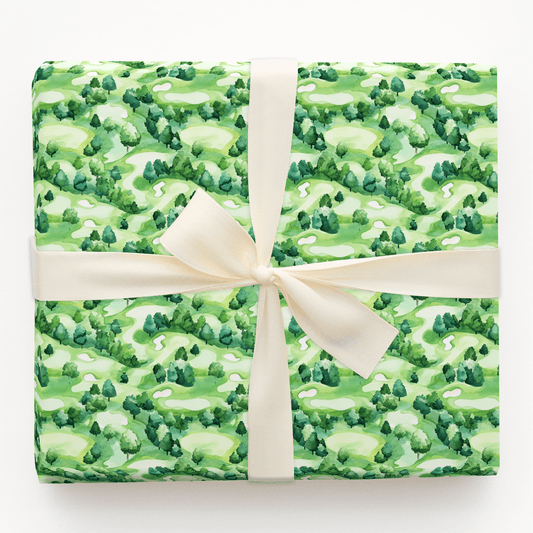Fairway Golden Glow - Wrapping Paper - Aspen &amp; Arlo