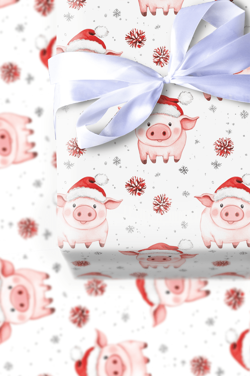 Oink Ho Ho - Wrapping Paper - Aspen & Arlo