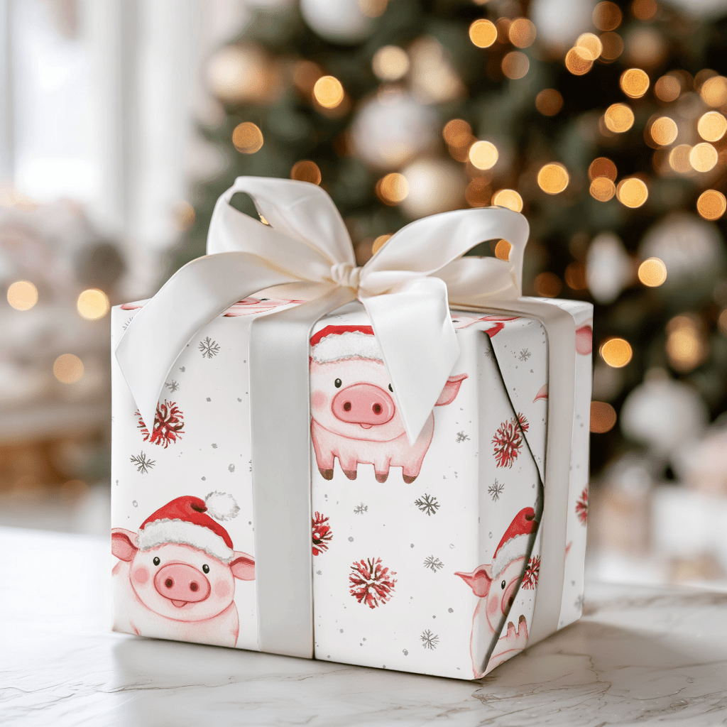 Oink Ho Ho - Wrapping Paper - Aspen & Arlo