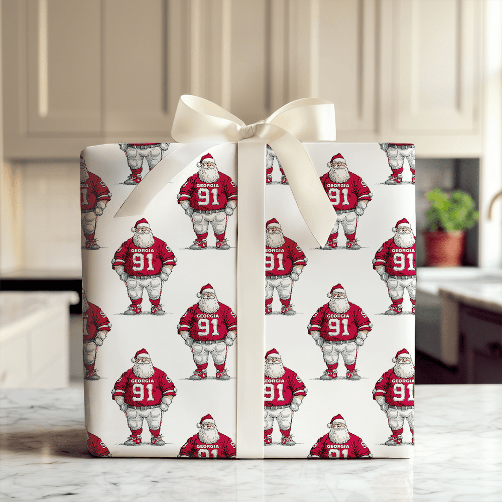 Touchdown Tidings – Georgia - Wrapping Paper - Aspen & Arlo
