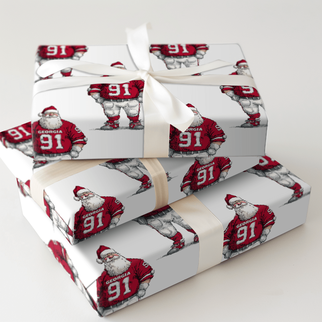 Touchdown Tidings – Georgia - Wrapping Paper - Aspen & Arlo