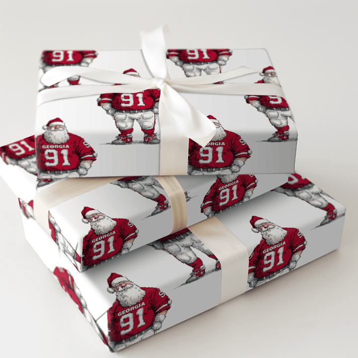 Touchdown Tidings – Georgia - Wrapping Paper - Aspen & Arlo