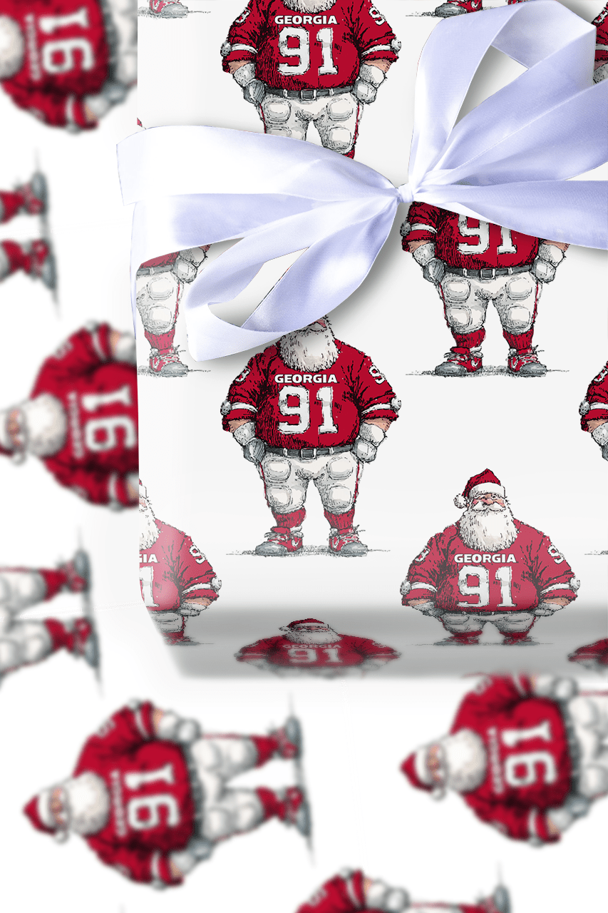 Touchdown Tidings – Georgia - Wrapping Paper - Aspen & Arlo