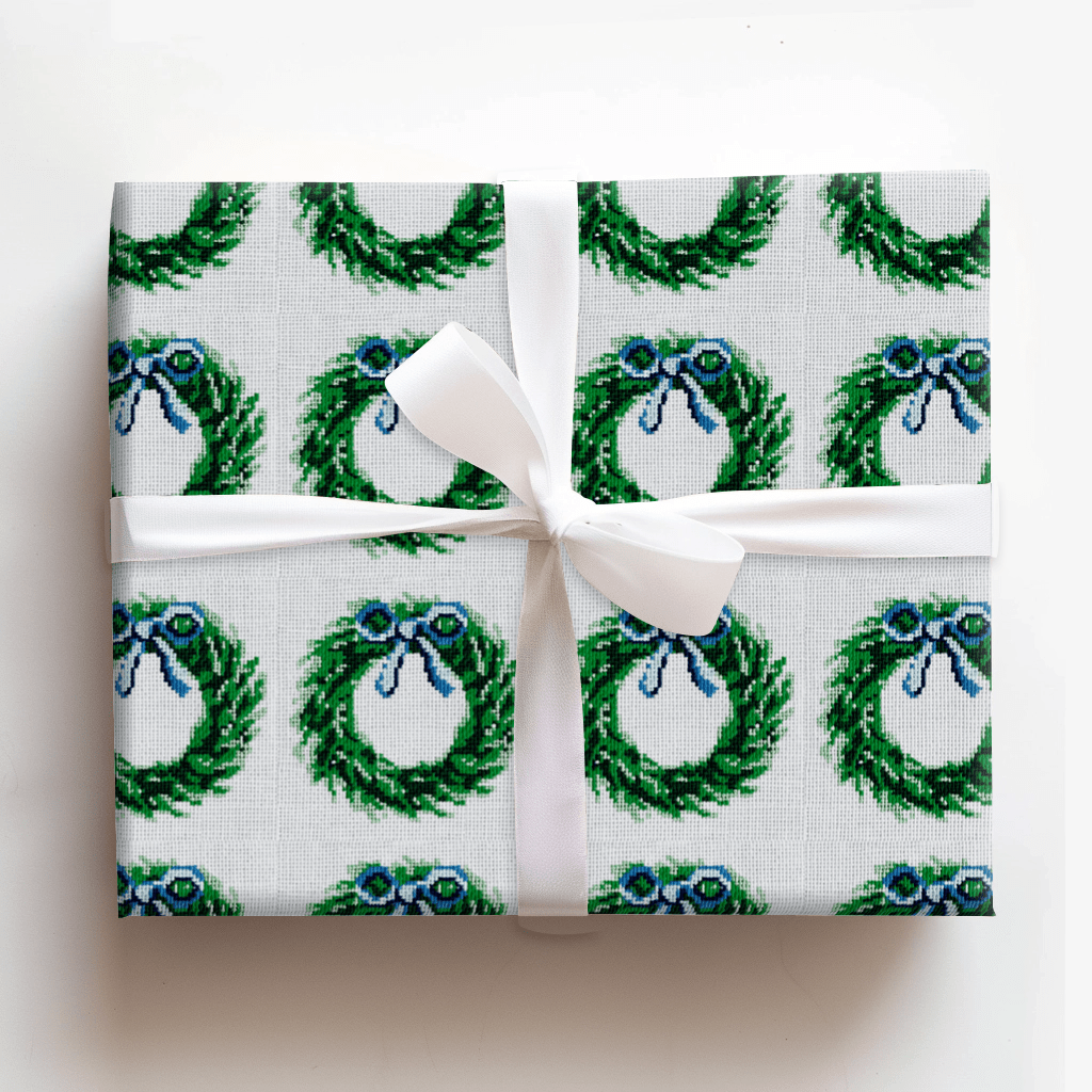 Wreath the Needle - Wrapping Paper - Aspen & Arlo