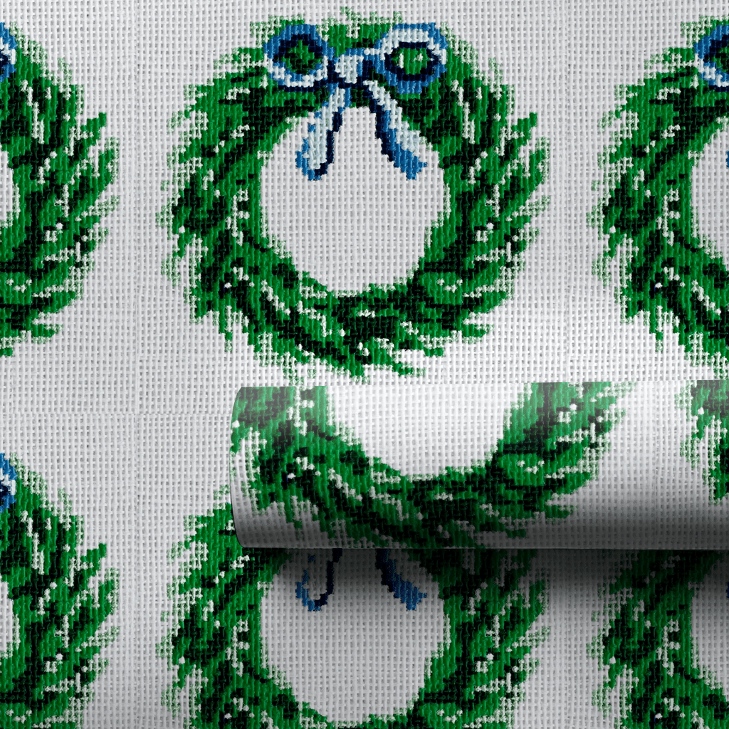 Wreath the Needle - Wrapping Paper - Aspen & Arlo