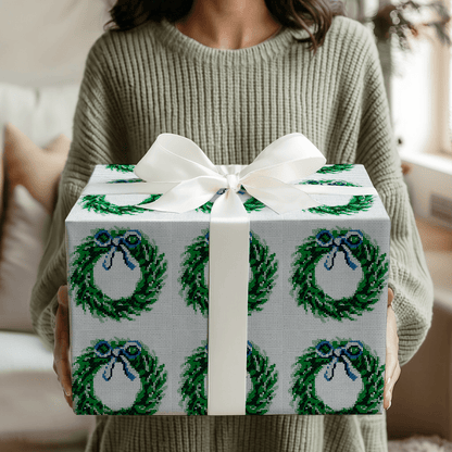 Wreath the Needle - Wrapping Paper - Aspen & Arlo