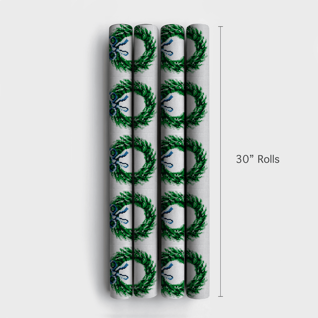 Wreath the Needle - Wrapping Paper - Aspen & Arlo