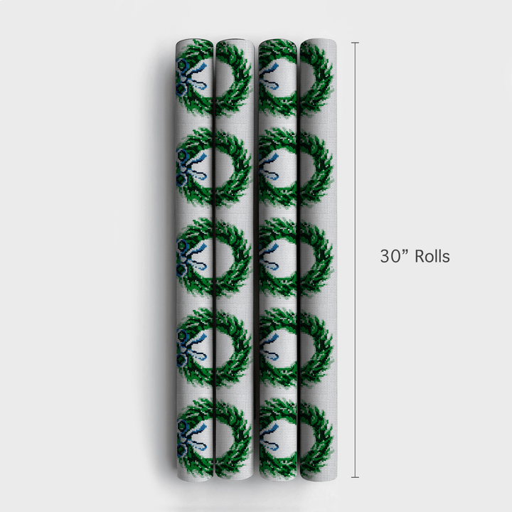 Wreath the Needle - Wrapping Paper - Aspen & Arlo