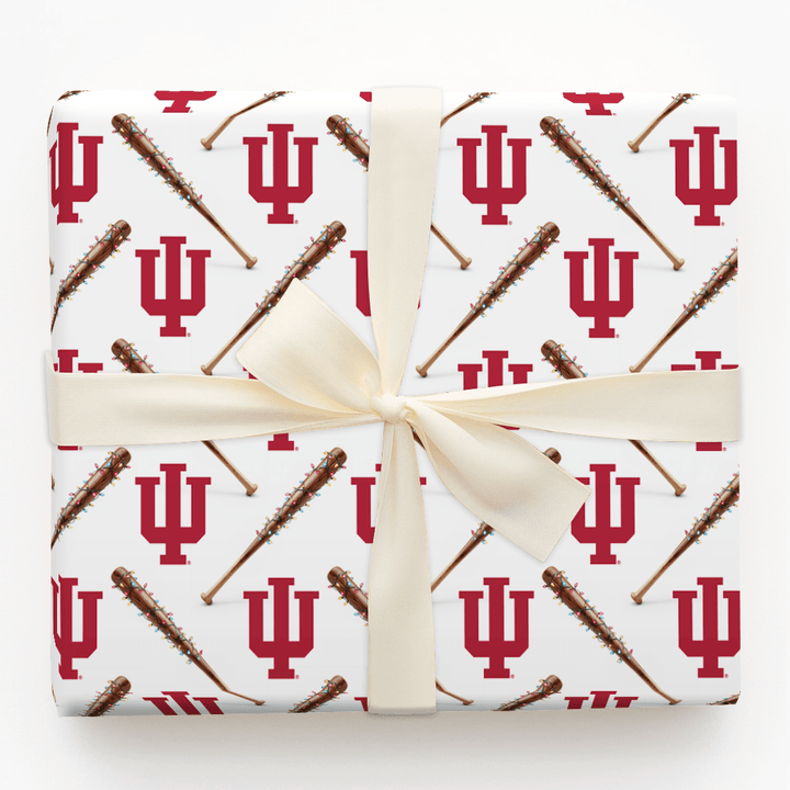 Indiana Holiday Sluggers - Wrapping Paper - Aspen & Arlo