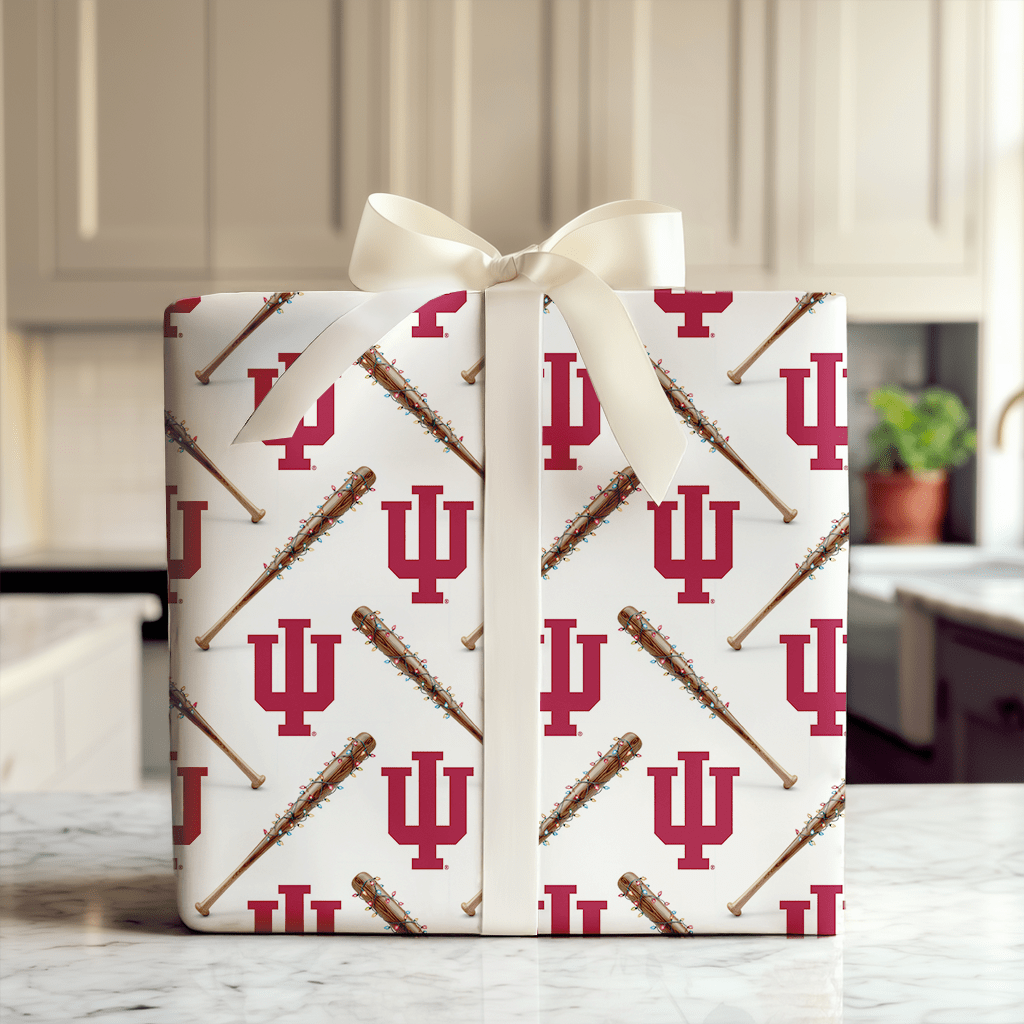 Indiana Holiday Sluggers - Wrapping Paper - Aspen & Arlo