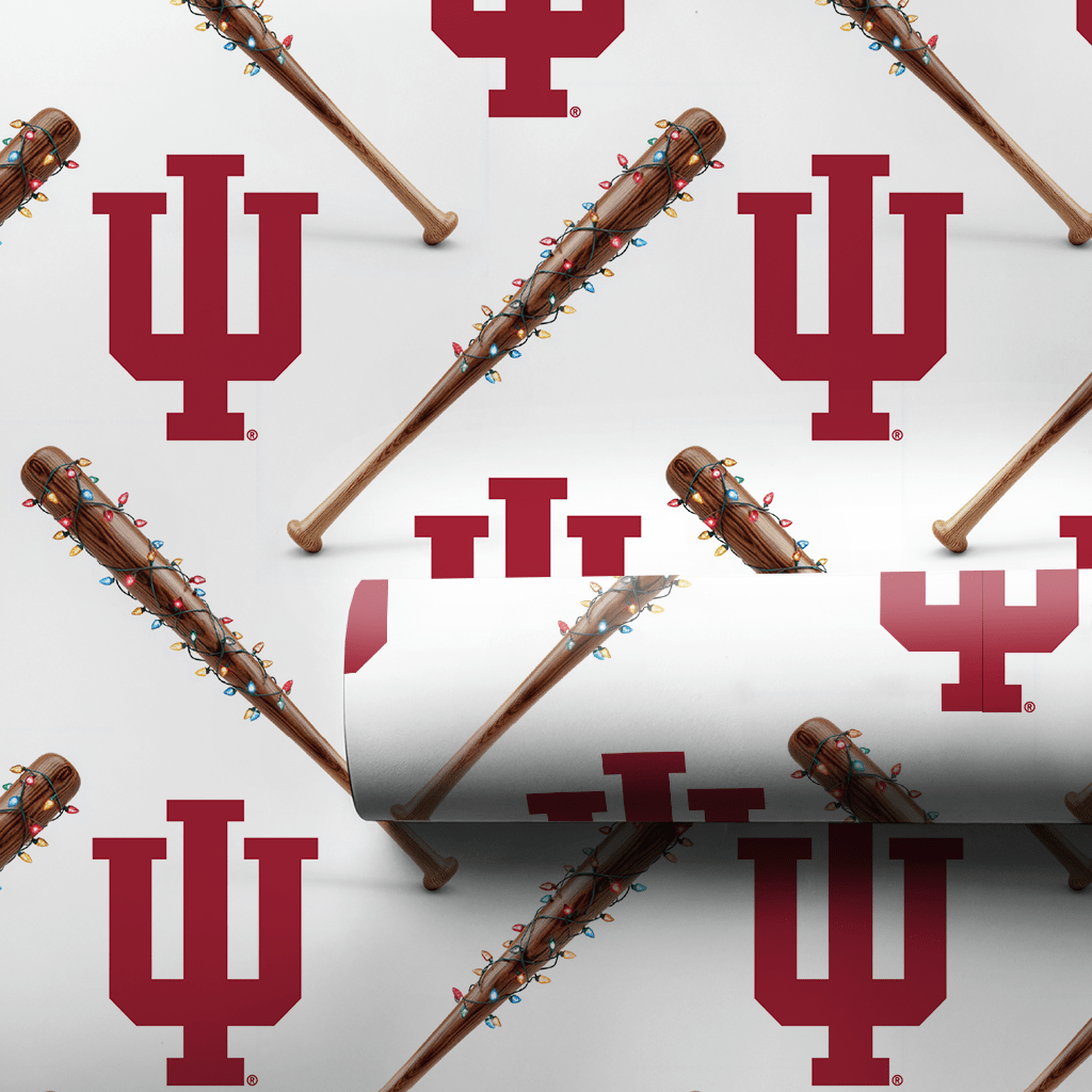 Indiana Holiday Sluggers - Wrapping Paper - Aspen & Arlo