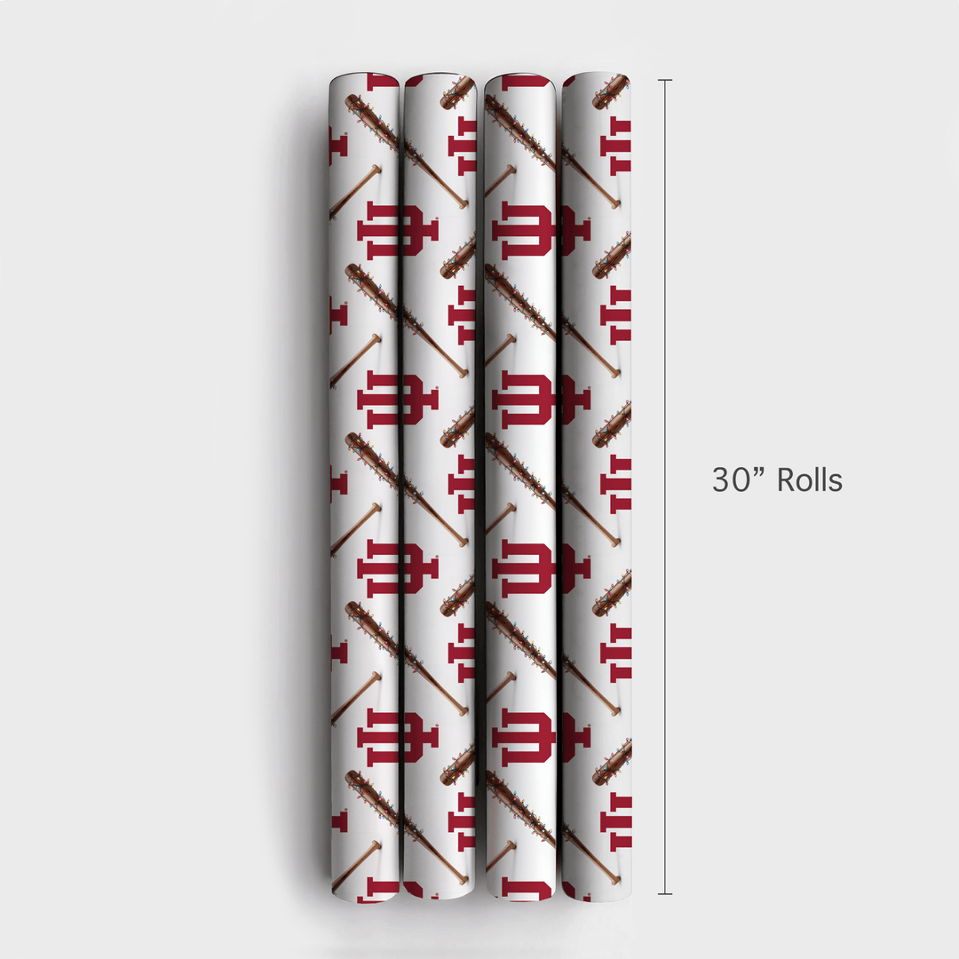 Indiana Holiday Sluggers - Wrapping Paper - Aspen & Arlo