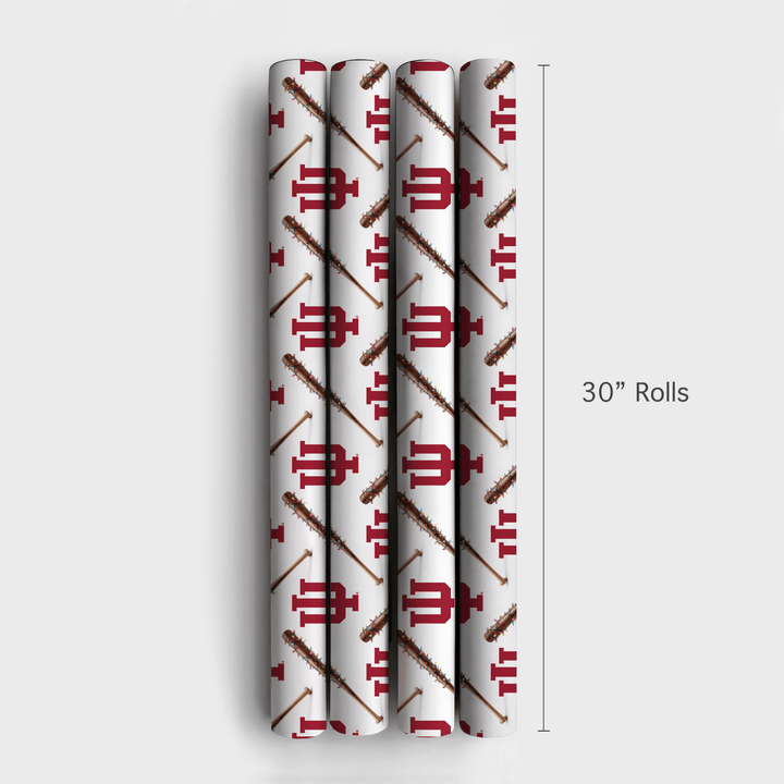 Indiana Holiday Sluggers - Wrapping Paper - Aspen & Arlo