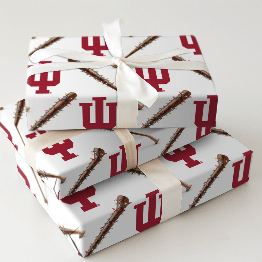 Indiana Holiday Sluggers - Wrapping Paper - Aspen & Arlo