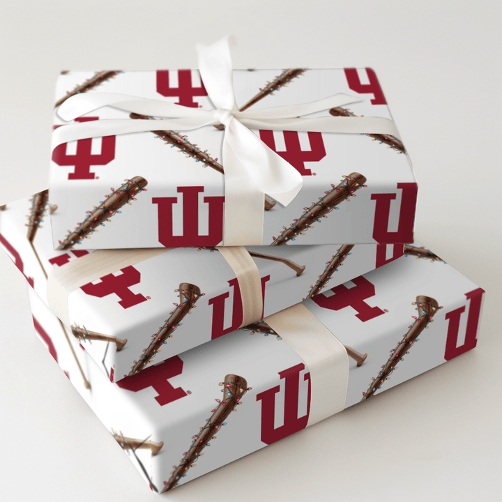Indiana Holiday Sluggers - Wrapping Paper - Aspen & Arlo