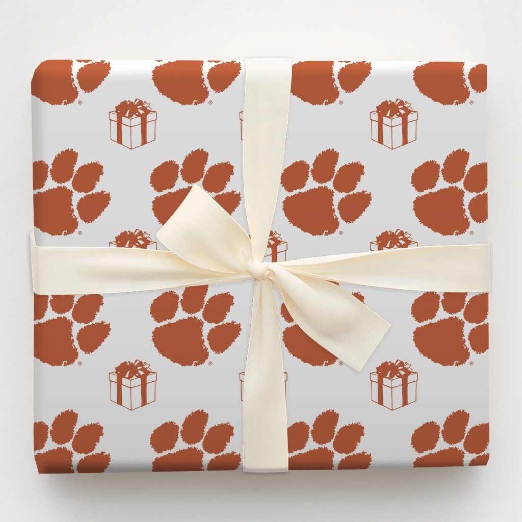 Clemson Present - Wrapping Paper - Aspen & Arlo