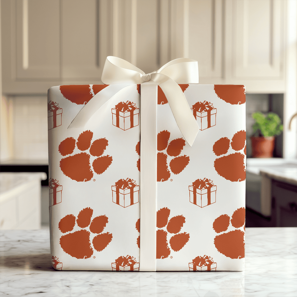 Clemson Present - Wrapping Paper - Aspen & Arlo