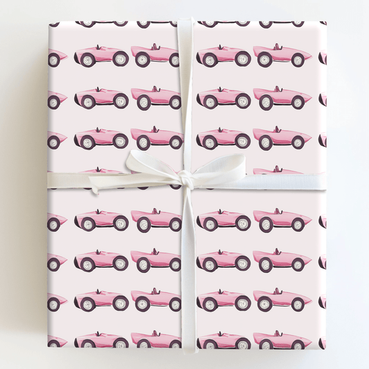 Wheels of Pink - Wrapping Paper - Aspen & Arlo