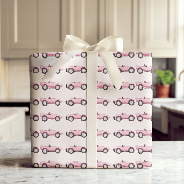 Wheels of Pink - Wrapping Paper - Aspen & Arlo