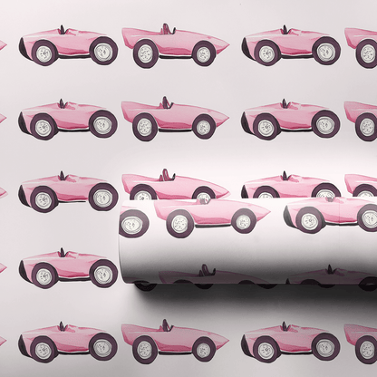 Wheels of Pink - Wrapping Paper - Aspen & Arlo