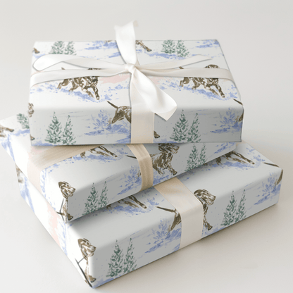 Running Chocolate Lab Puppy - Wrapping Paper - Aspen & Arlo