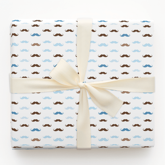 Mustache A Question - Wrapping Paper - Aspen & Arlo