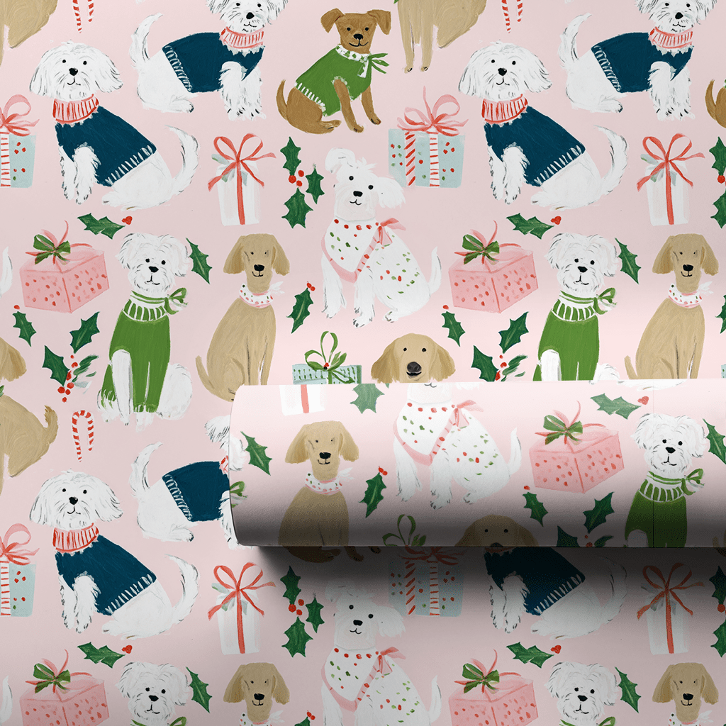 Winter Tail Wags - Wrapping Paper - Aspen & Arlo