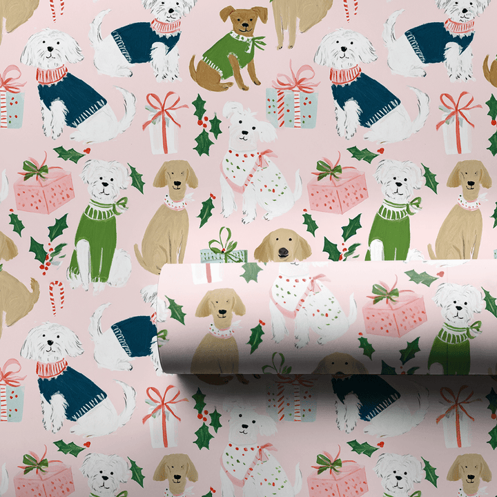 Winter Tail Wags - Wrapping Paper - Aspen & Arlo