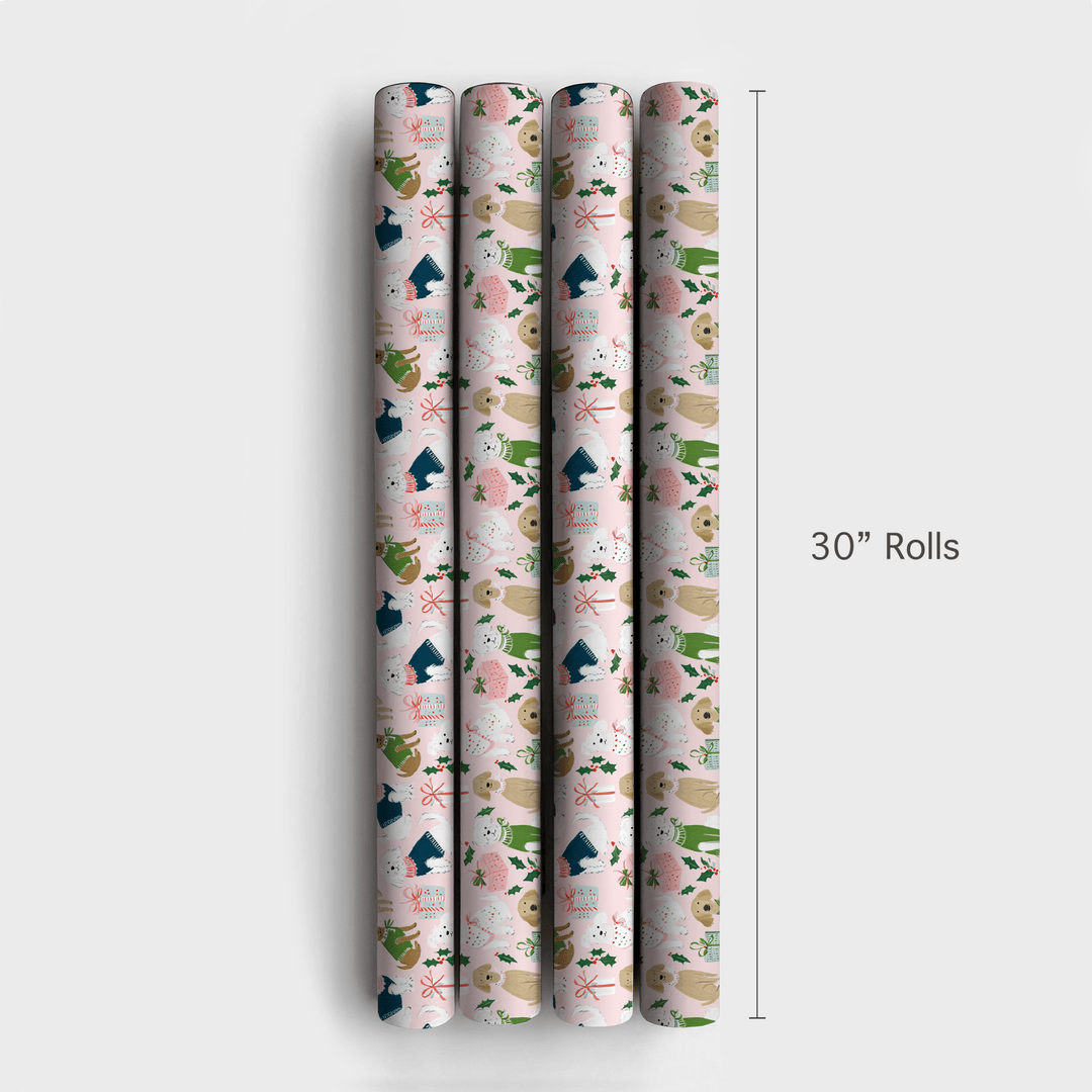 Winter Tail Wags - Wrapping Paper - Aspen & Arlo