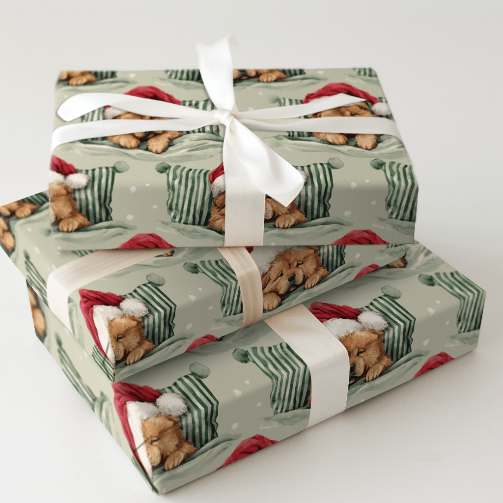 Bedtime for Chow Chow - Wrapping Paper - Aspen & Arlo