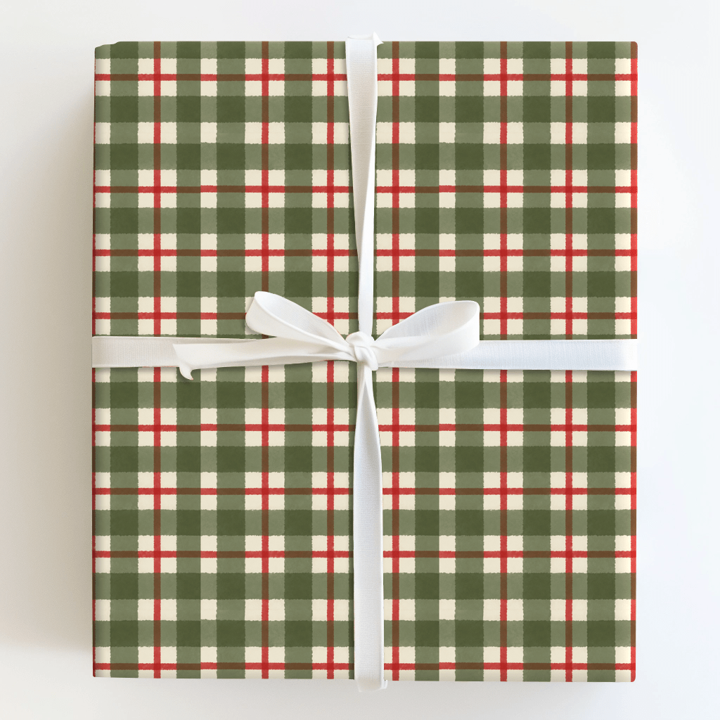 Forest Green Plaid - Wrapping Paper - Aspen & Arlo