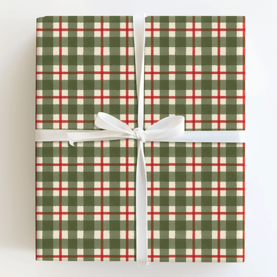 Forest Green Plaid - Wrapping Paper - Aspen & Arlo