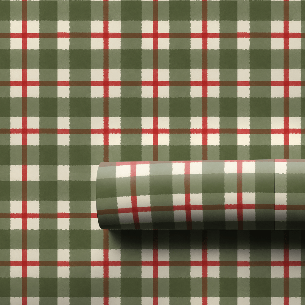 Forest Green Plaid - Wrapping Paper - Aspen & Arlo