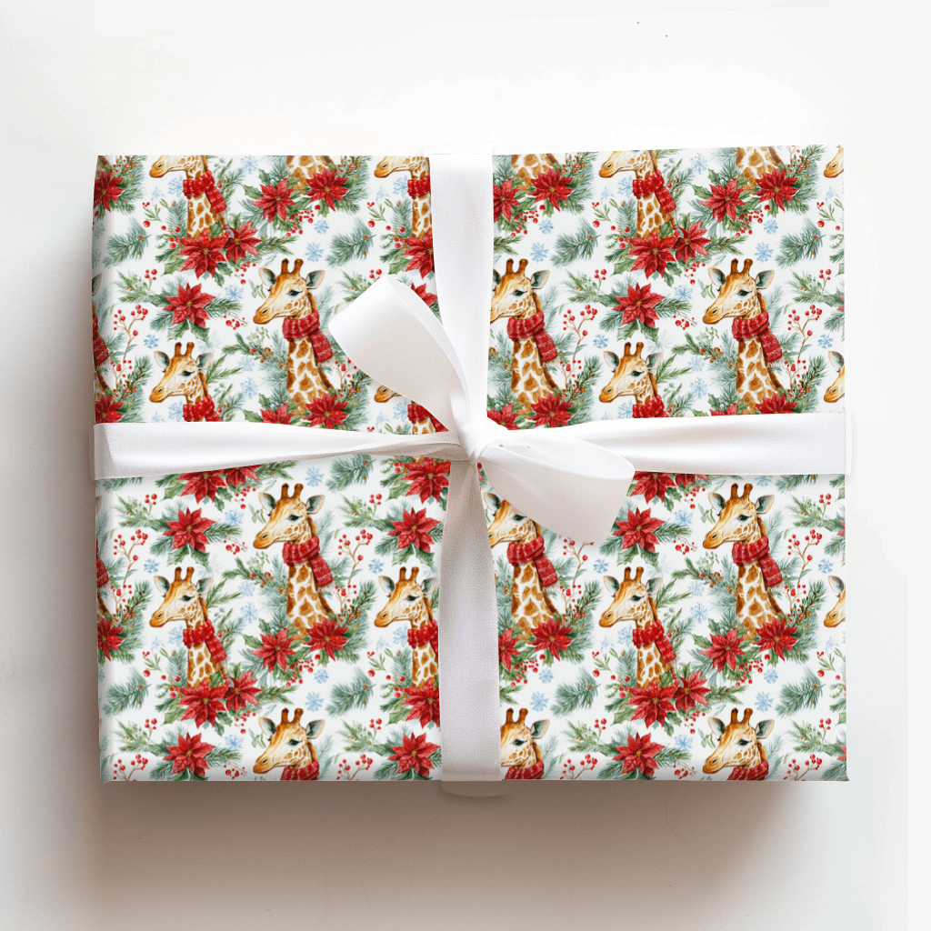 Giraffe Tidings - Wrapping Paper - Aspen & Arlo