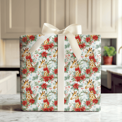 Giraffe Tidings - Wrapping Paper - Aspen & Arlo
