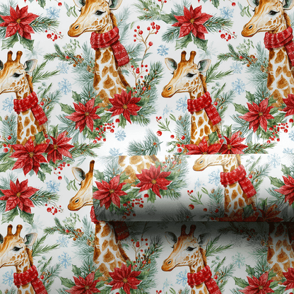 Giraffe Tidings - Wrapping Paper - Aspen & Arlo