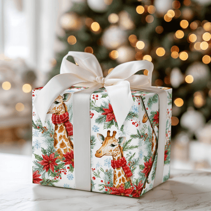 Giraffe Tidings - Wrapping Paper - Aspen & Arlo