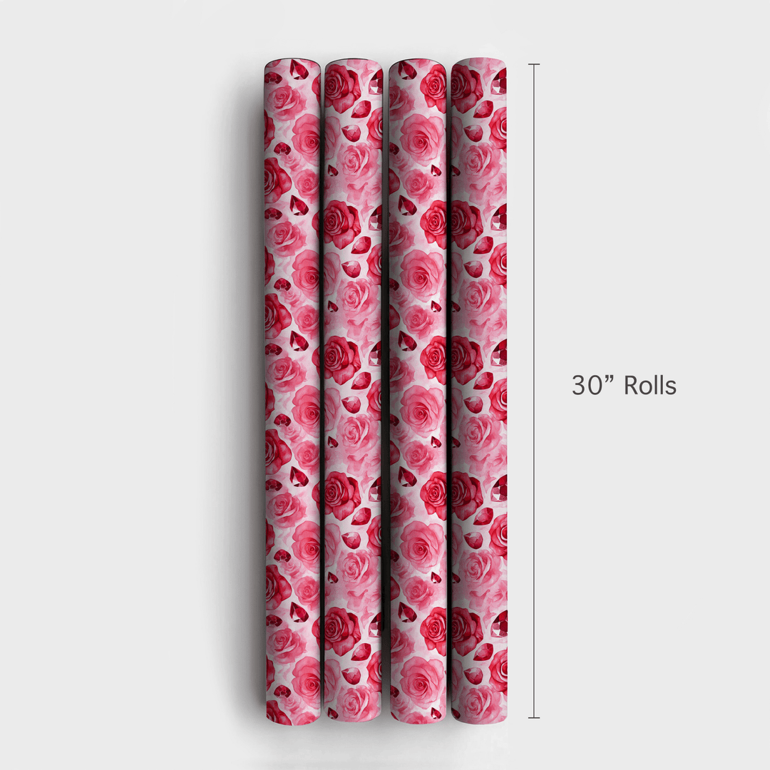 Roses are Ruby - Wrapping Paper - Aspen & Arlo