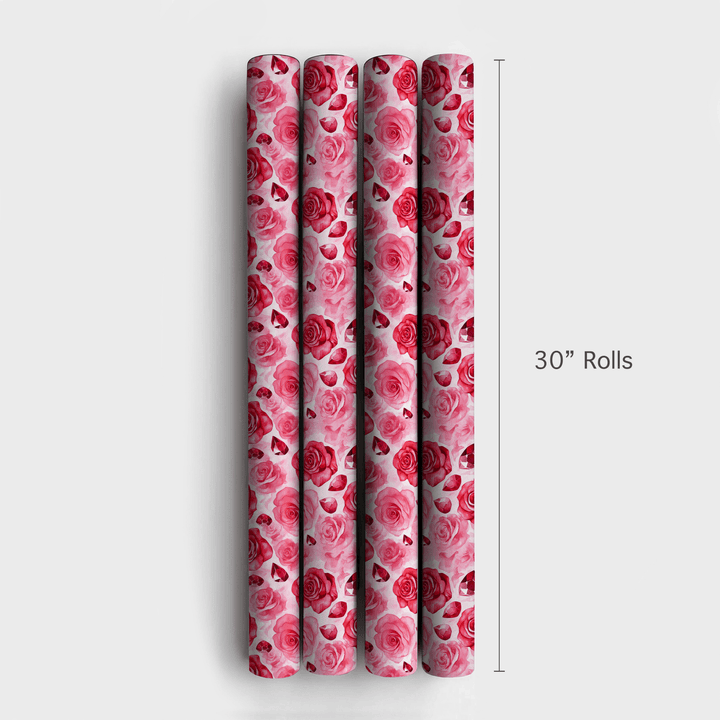 Roses are Ruby - Wrapping Paper - Aspen & Arlo