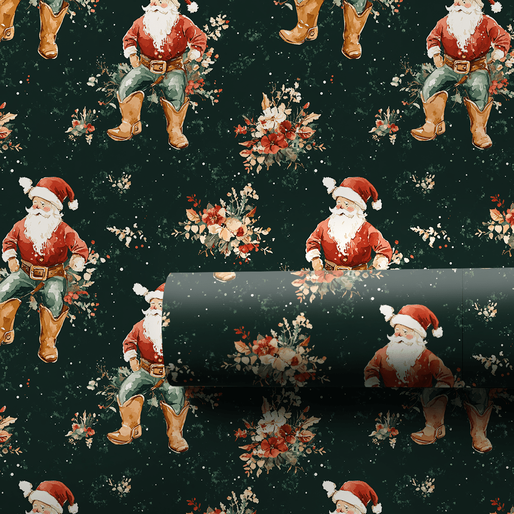 Christmas Cowboy - Wrapping Paper - Aspen & Arlo