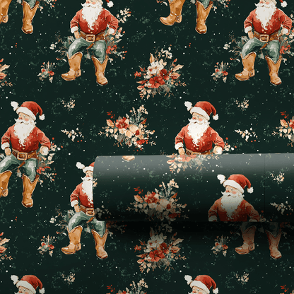 Christmas Cowboy - Wrapping Paper - Aspen & Arlo
