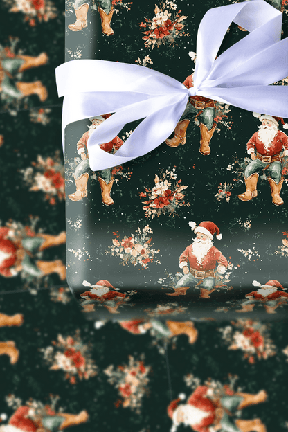 Christmas Cowboy - Wrapping Paper - Aspen & Arlo