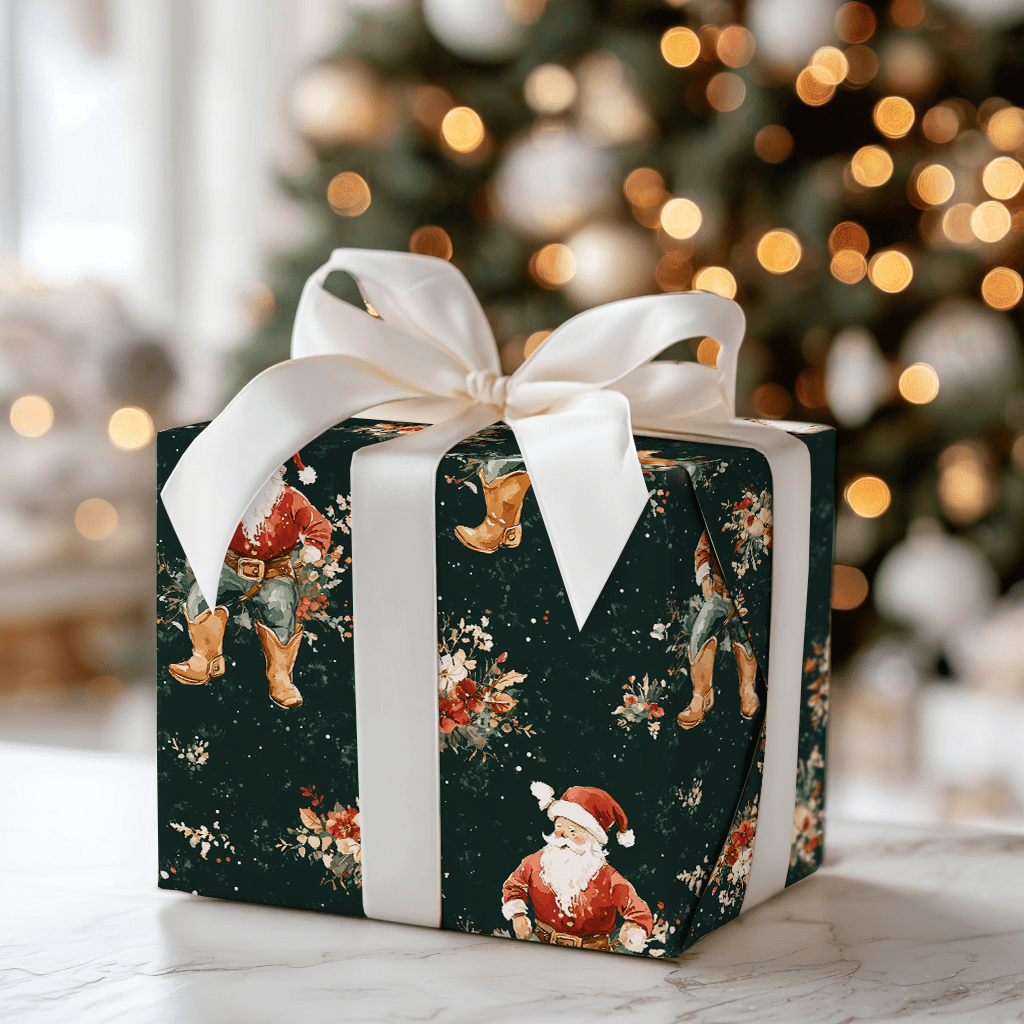 Christmas Cowboy - Wrapping Paper - Aspen & Arlo