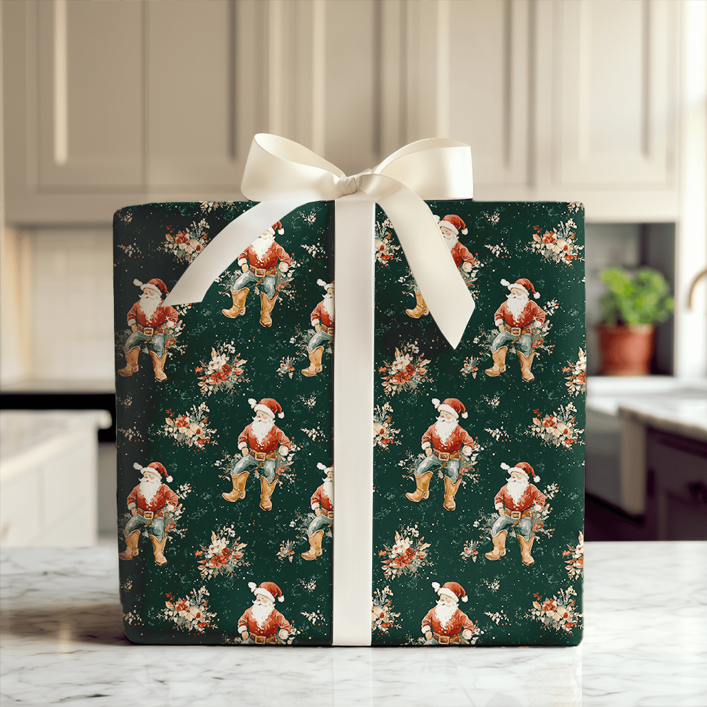 Christmas Cowboy - Wrapping Paper - Aspen & Arlo