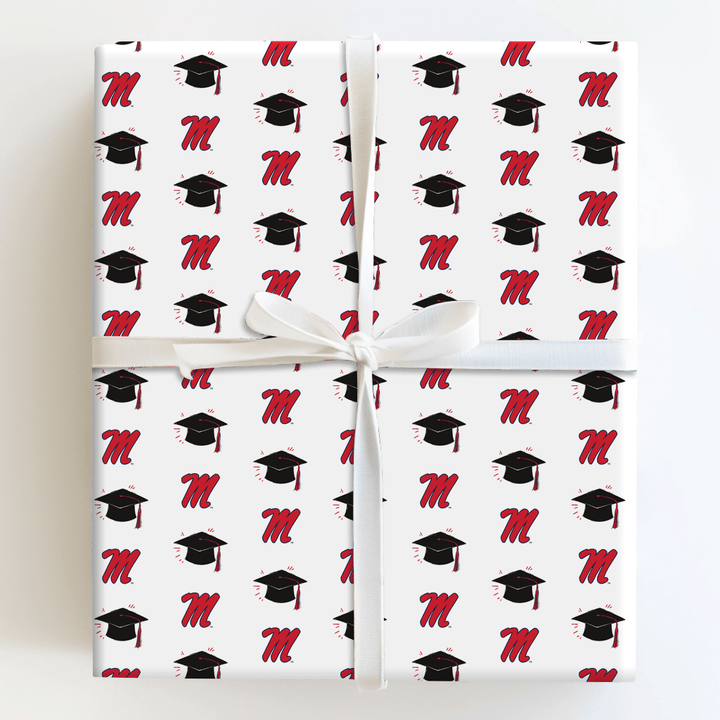 Hats off to the Ole Miss Grad - Wrapping Paper - Aspen & Arlo