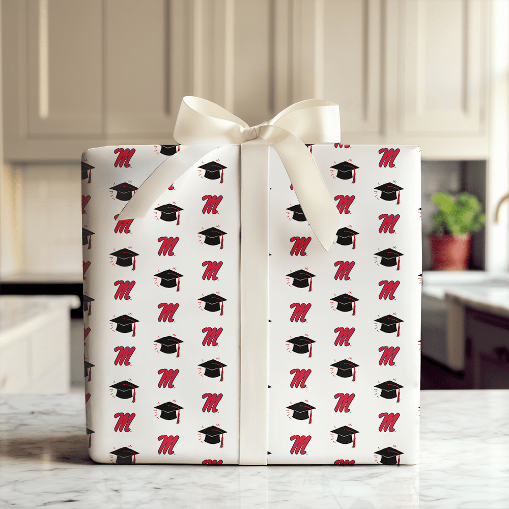 Hats off to the Ole Miss Grad - Wrapping Paper - Aspen & Arlo