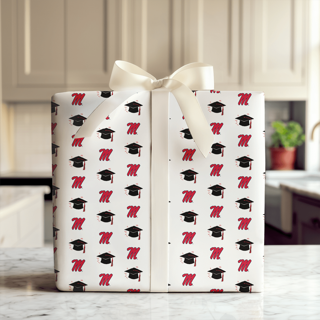 Hats off to the Ole Miss Grad - Wrapping Paper - Aspen & Arlo