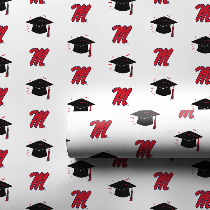 Hats off to the Ole Miss Grad - Wrapping Paper - Aspen & Arlo